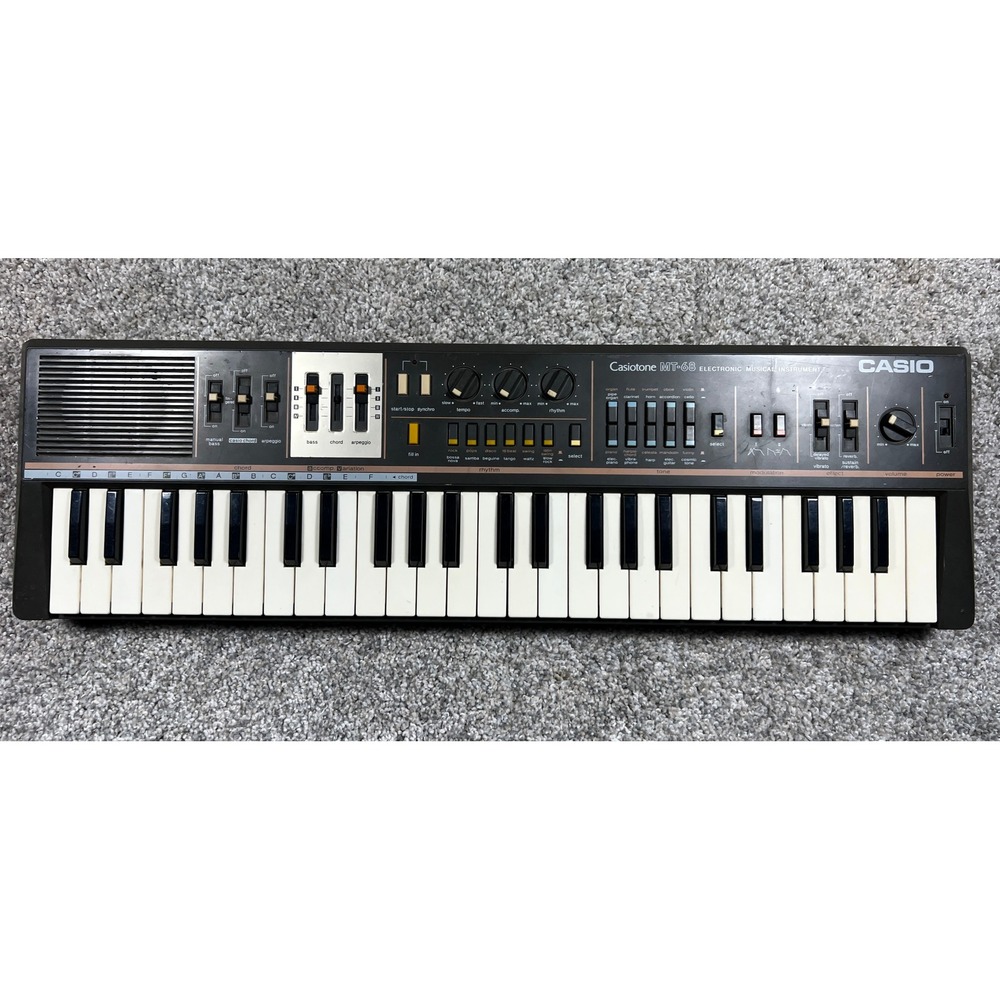 Vtg Casio Casiotone MT-68 Electronic Keyboard Synthesizer Made in Japan *Read